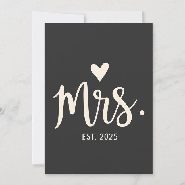 Invitación Sra. Est. 2025 Boda de compromiso de la novia del  (Anverso)
