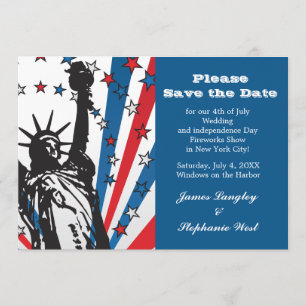 Invitación Srta. Liberty Patriotic Invitation