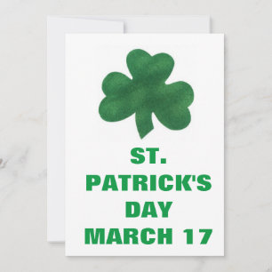 INVITACIÓN ST. EL DÍA DE PATRICK