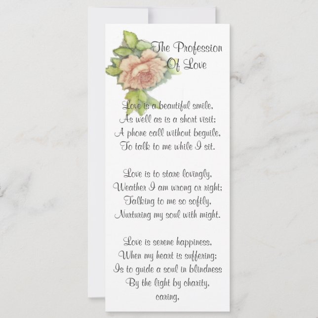 Invitación ST. El poema-Personalizar de San Valentín (Anverso)