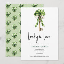 St Patrick’s Bridal Shower Gold Key & Clover