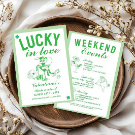Invitación St patrick she found her lcuky charm bachelorette 