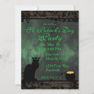 Invitación St. Patrick's Chat Noir