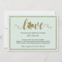 St. Patrick's Day Lucky in Love Bridal Shower