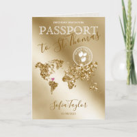 St. Thomas 50 y fabuloso mapa de pasaportes de cum