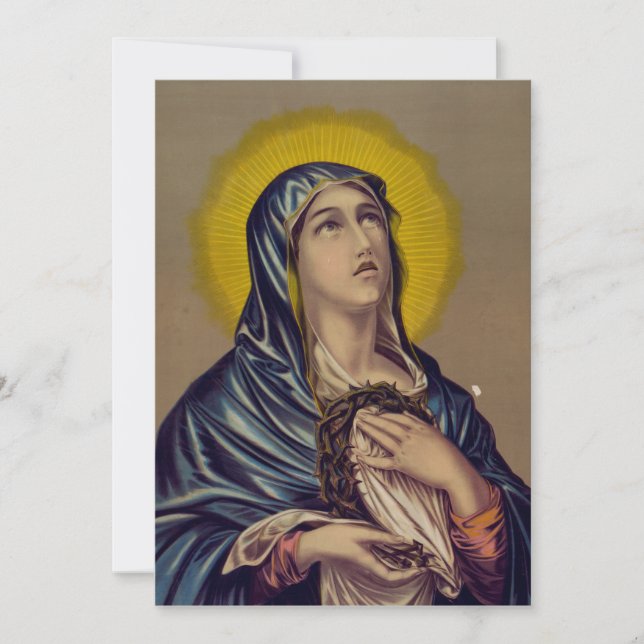 Invitación Stabat Mater Nuestra Señora de los Dolores Arte De (Anverso)