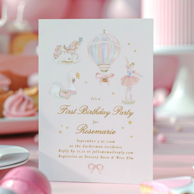 Invitación Star Chica Princesa Fairytale Ballerina Cumpleaños (Subido por el creador)
