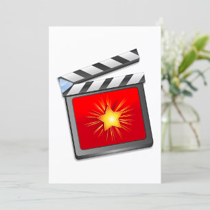 Invitación Star Clapper Board