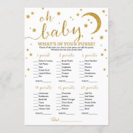 Invitación Star Gold Purpurina ¿Qué hay en tu bolsillo?