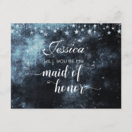 Invitación Star Struck Celestial será mi empleada de honor