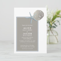 Starfish and Sand Dollar - Boda en la playa