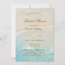 Starfish and Shells Tropical Beach Bridal Shower