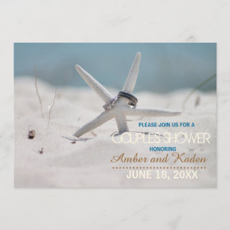 Invitación Starfish Beach Couples Shower