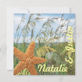 Invitación Starfish Beach Wedding Shower