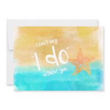 Starfish color agua será mi dama de honor