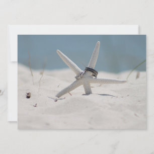 Invitación Starfish de boda de playa