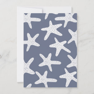 Invitación Starfish de estilo vintage