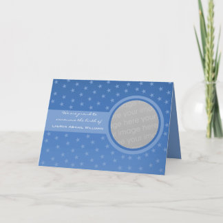Invitación Starry Baby (Azul)