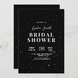 Invitación Starry Night Bridal Shower Celestial