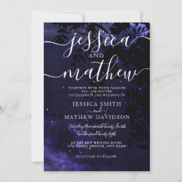 Invitación Starry Night Celestial Sky Boda
