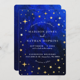 Invitación Starry Night Galaxy Boda