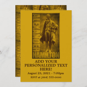Invitación Statuesque Alexander Hamilton