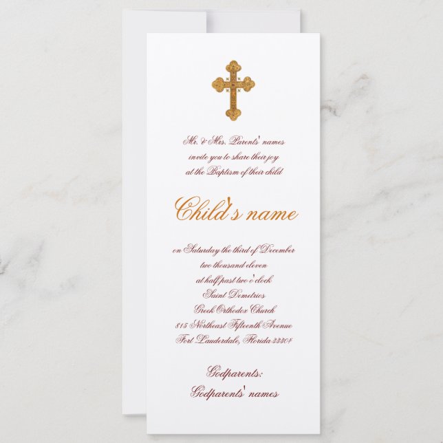 Invitación Stavro (Anverso)