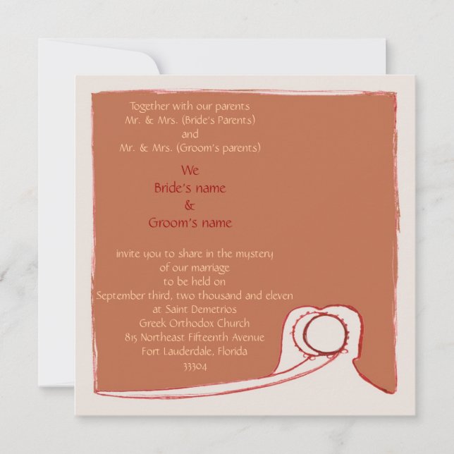 Invitación Stefana Sillouette (Anverso)