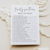 STELLA 20 preguntas sobre el juego del bebé para p