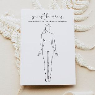 Invitación STELLA Adivinan El Juego De Ducha De Vestido De No