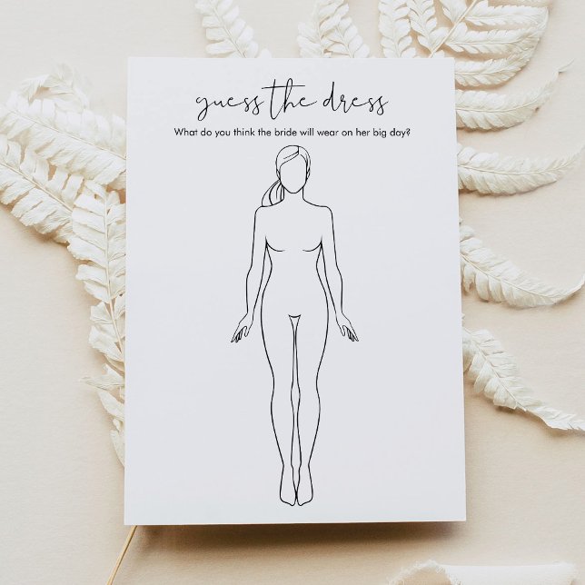 Invitación STELLA Adivinan El Juego De Ducha De Vestido De No (Subido por el creador)