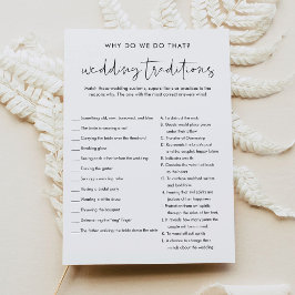 Invitación STELLA Boda Tradiciones juego de ducha de novia