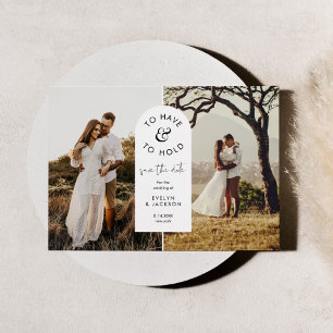 Invitación STELLA Foto Boda moderna Guardar la fecha