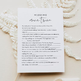 Invitación STELLA Movie Trivia Bridal Shower Game