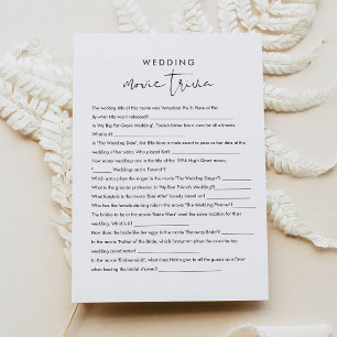 Invitación STELLA Movie Trivia Bridal Shower Game