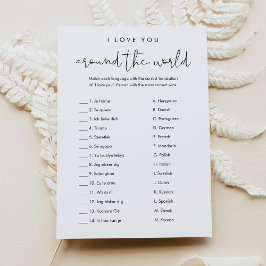 Invitación STELLA Te Amo Alrededor Del Juego De Novias Mundia