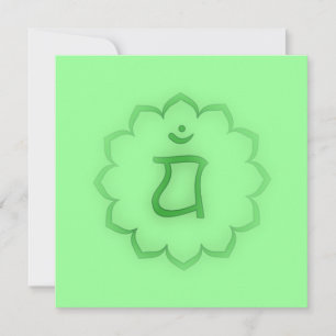 Invitación "Stenciled" Heart Chakra - Anahata