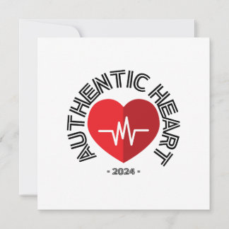 Invitación Sticker Authentic Heart 2024