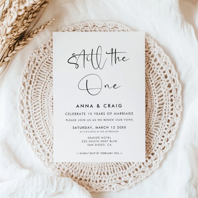 Invitación Still the One Wedding Vow Renewal (Subido por el creador)