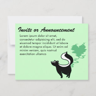 Invitación Stinky Love Skunk