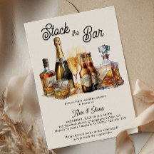 Stock el bar Parejas Wedding Shower