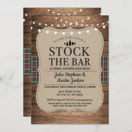 Invitación Stock: Los Navidades de ducha de la pareja rusa