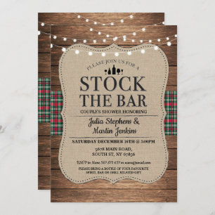 Invitación Stock: Los Navidades de ducha de la pareja rusa