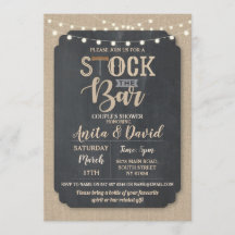 Stock The Bar Pareja de la fiesta Regalo de ducha