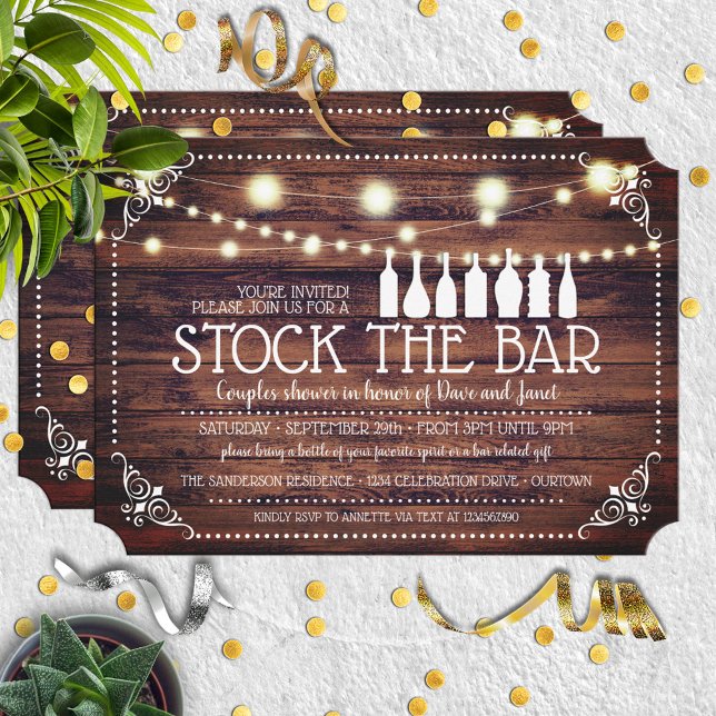 Invitación Stock the Bar Party Invitation (Subido por el creador)