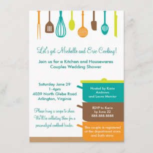 Invitación Stock the Kitchen Bridal Boda Couples Shower