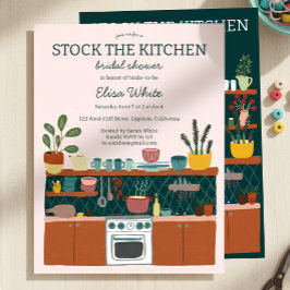 Invitación STOCK THE KITCHEN Bridal Shower Cute CUSTOM