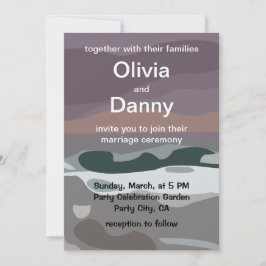 Invitación Storm Sky Cloud Sea Waves Nature Boda