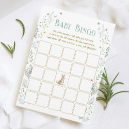 Invitación Story Book Baby Shower Baby Bingo Game Card