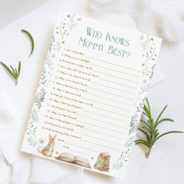 Invitación Story Book Baby Shower Who Knows Mommy Best Card